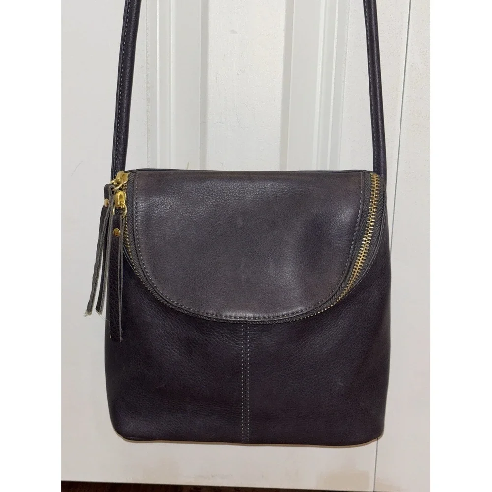 Osgoode Marley Emery Small Crossbody Leather RFID Storm Gray MSRP $175